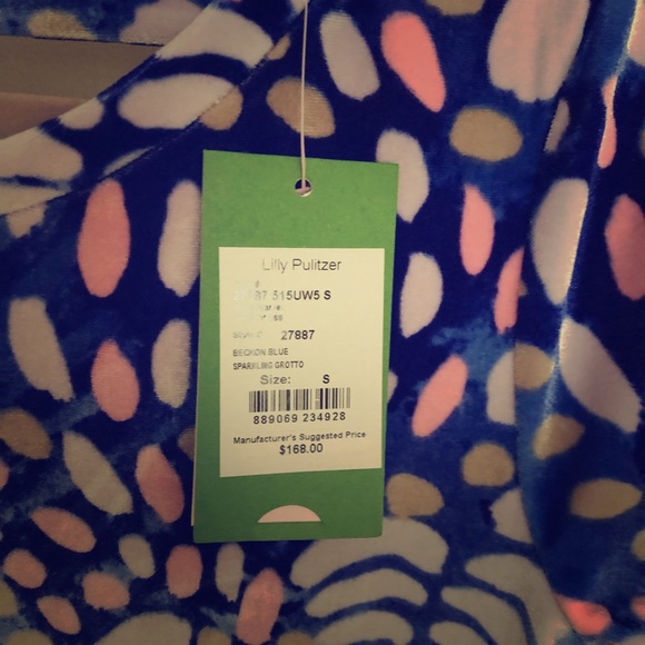 NWT Lilly Pulitzer Shift Dress, Sparkling Grotto - Picture 3 of 5